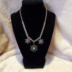 SABIKA Desert Star Necklace & Drop earrings